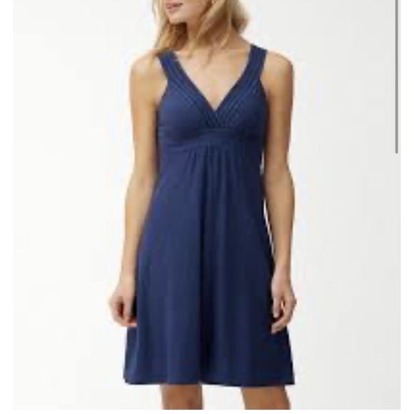 Tommy Bahama Dresses & Skirts - Tommy Bahama Arden Navy Sleeveless V-Neck Smoked Dress Size S Vacation Preppy